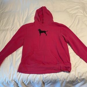 Black Dog Large Pink Hoodie